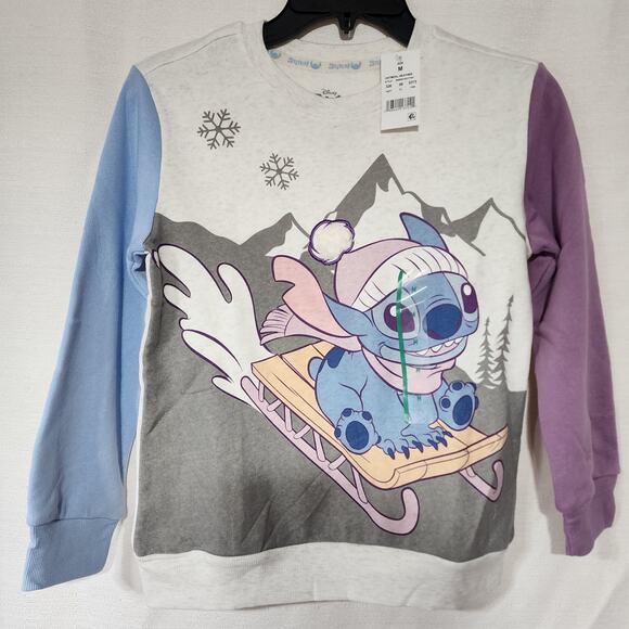Disney stitch Riding sled sweater kids medium - Picture 1 of 6